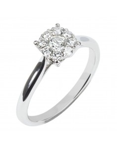 Sortija de Oro Blanco con... 2