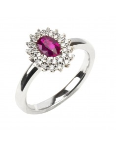 Sortija de Oro Blanco con... 2