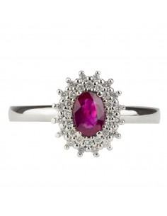 Sortija de Oro Blanco con...