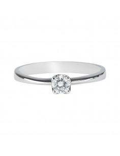 Solitario Oro blanco con...