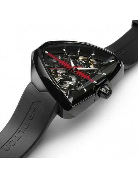 Reloj Hamilton Ventura Elvis 80 Skeleton  Automático H2453533