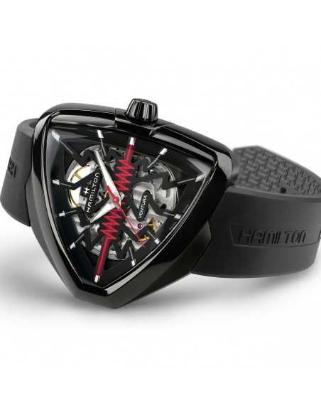 Reloj Hamilton Ventura Elvis 80 Skeleton  Automático H2453533