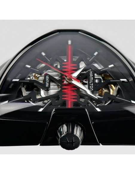 Reloj Hamilton Ventura Elvis 80 Skeleton  Automático H2453533