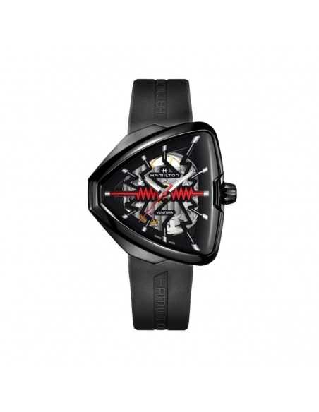 Reloj Hamilton Ventura Elvis 80 Skeleton  Automático H2453533