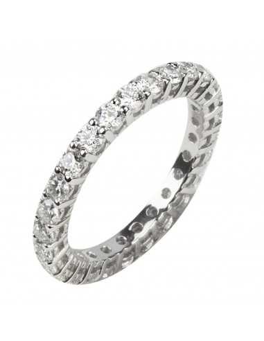 Alianza completa oro blanco con...