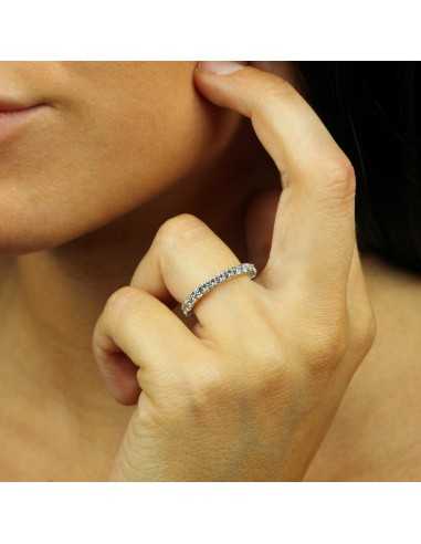 Alianza completa oro blanco con...