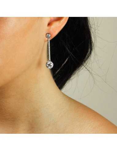 Pendientes Camaleoni Plata de Ley con...