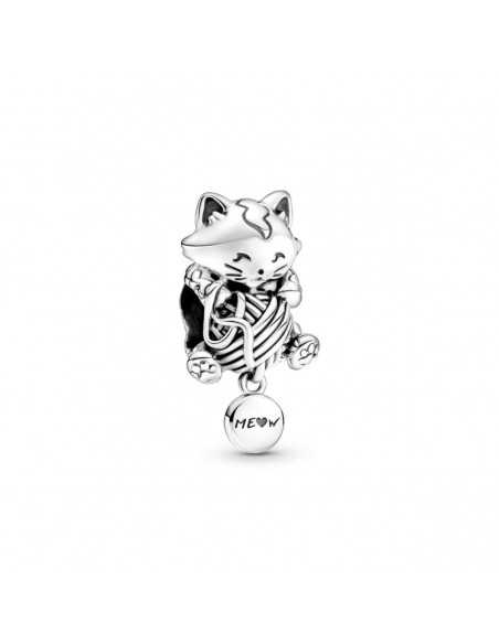 Charm en plata de ley Gatito & Ovillo de Lana 799535C00