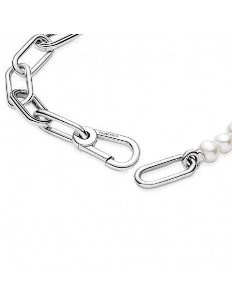 Pulsera Cadena de Eslabones y Perlas Cultivadas de Agua Dulce Pandora ME 599694C01
