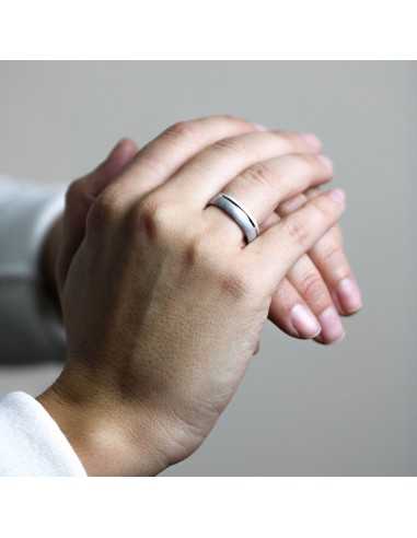 Alianza Trend Oro 18K Blanco de 5,5mm