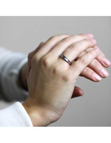 Alianza Trend Plana Oro 18K Blanco de...