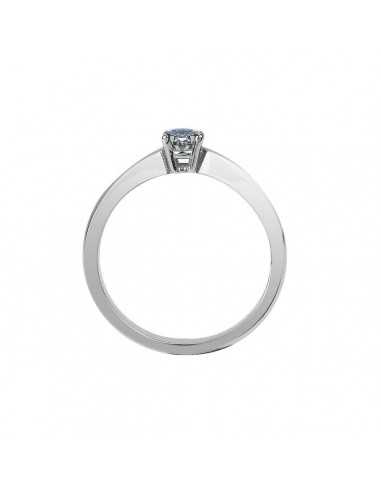 Anillo Solitario de platino con...