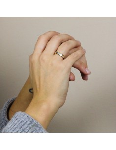 Alianza Oro Bicolor 18K... 2