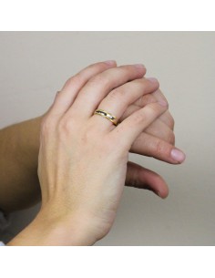 Alianza Oro Bicolor 18K... 2