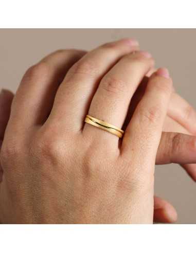 Alianza Trend Plana Oro 18K Amarillo...