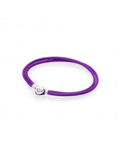 Pulsera cordón morado cpand...
