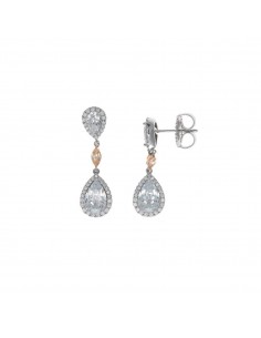 Pendientes plata con doble...