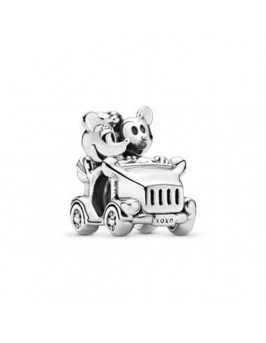Charm Mickey y Minnie en auto clásico...