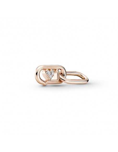Link Doble con un recubrimiento en oro rosa de 14k Love It Pandora ME Pandora 781699C01
