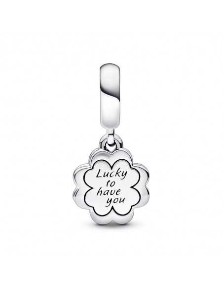 Charm Pandora Colgante Doble Trébol de Cuatro Hojas 792245C01