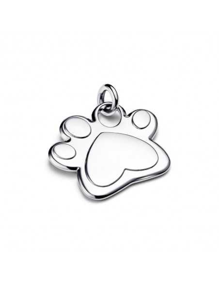 Placa para Collar de Mascota en plata de ley Huella Grabable 312268C00