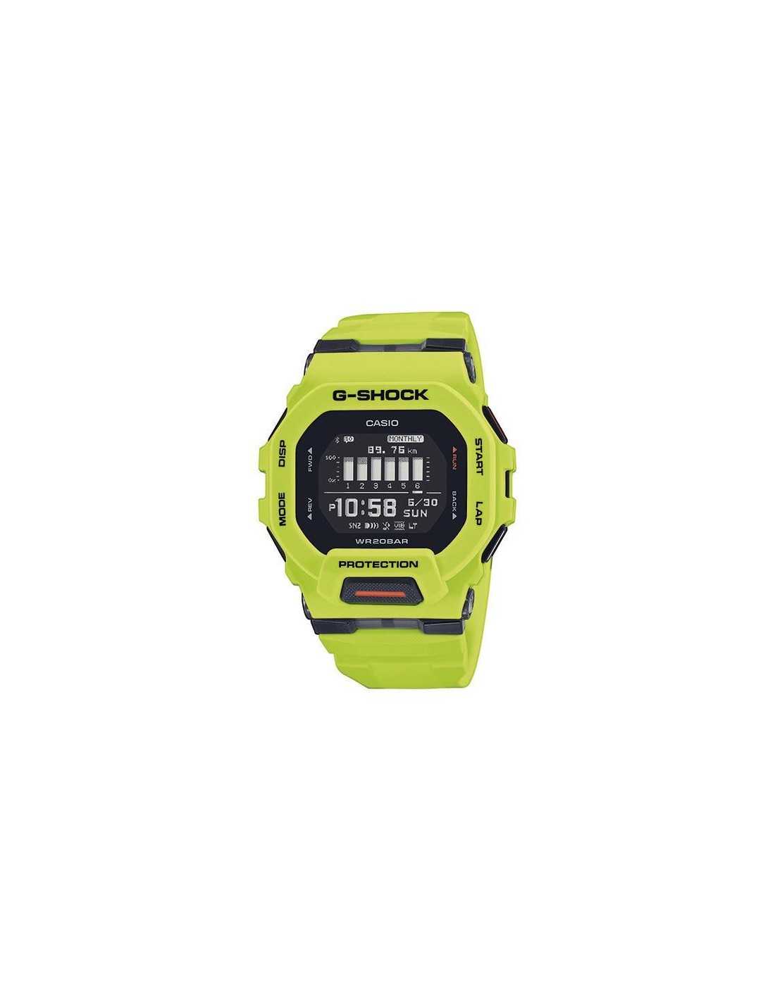 ✌️Reloj Casio G-Shock G-Squad Con Bluetooth verde flúor, GBD-200