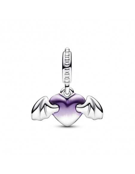 Charm Colgante en plata de ley Corazón de Vampiro con Alas  792290C01