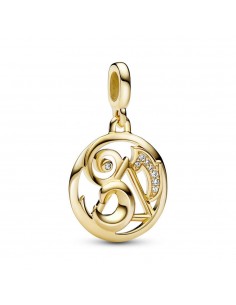 Medallón baño oro 14k Los...