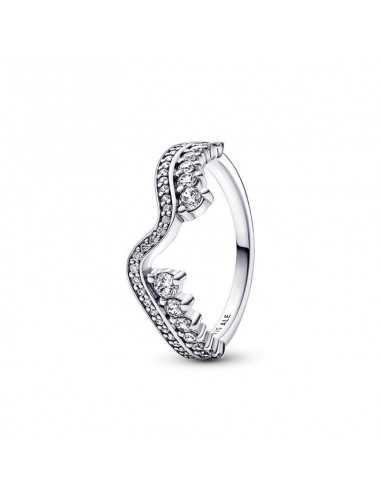 Anillo Sparkling Asymmetric Wave...