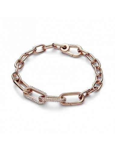 Link Doble Pandora Me Baño Oro Rosa y...