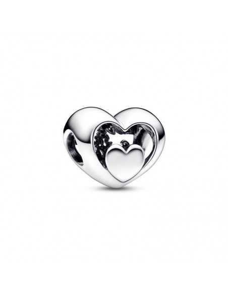 Charm Pandora Corazón Filigrana Grabado 792512C00