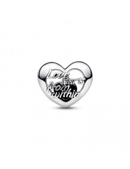 Charm Pandora Corazón Filigrana Grabado 792512C00
