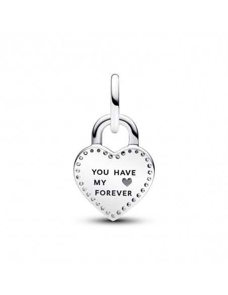 Charm Pandora Colgante Doble Candado Corazón Giratorio 783079C01