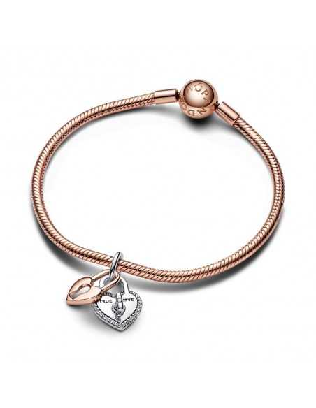 Charm Pandora Colgante Doble Candado Corazón Giratorio 783079C01