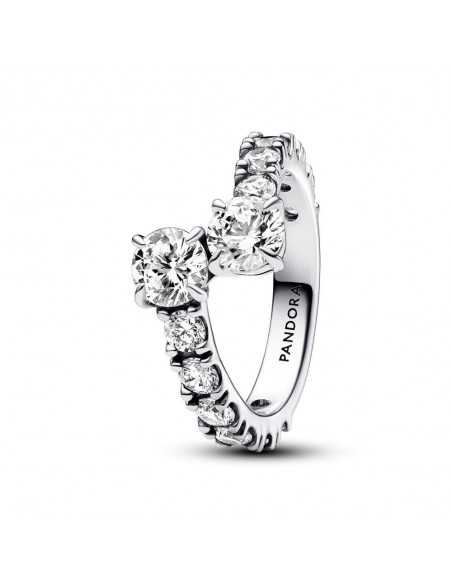 Anillo Pandora Banda Brillante Superpuesta 193149C01