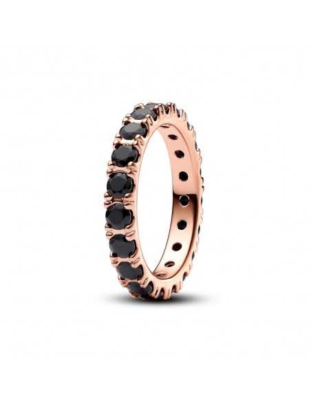 Anillo Pandora  Eternity Fila Negra Brillante 180050C02