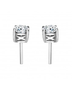 Pendiente oro blanco 4...