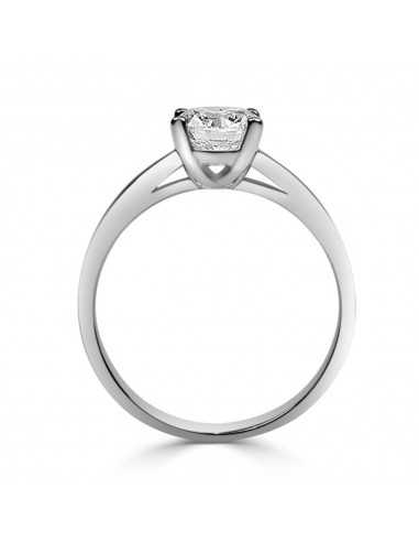 Solitario oro blanco con diamante...