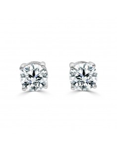 Pendiente oro blanco 4...