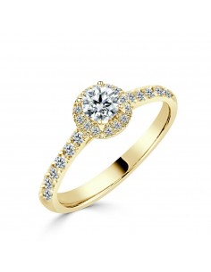 Solitario amarillo diamante...