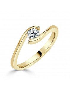 Solitario oro amarillo...