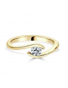 Solitario oro amarillo... 2