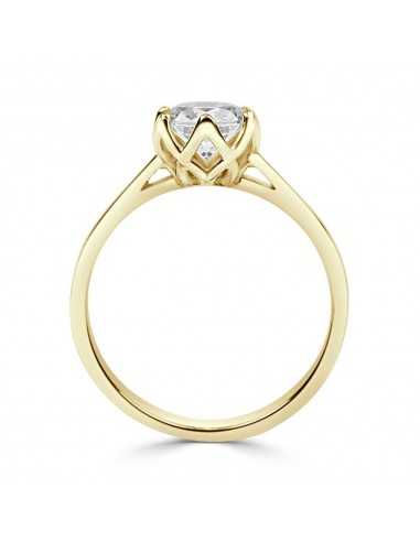 Solitario oro amarillo diamante...