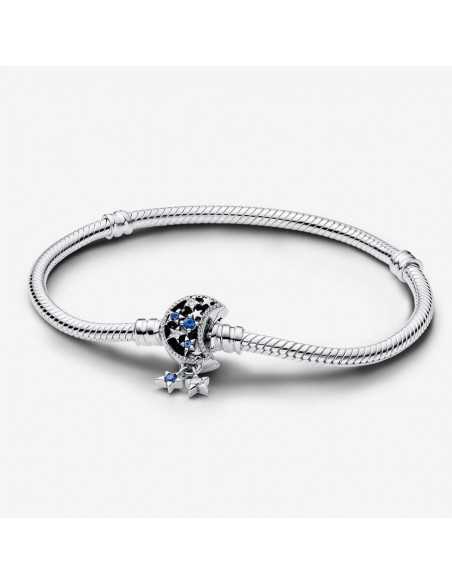 Pulsera Pandora Cadena de Serpiente con Cierre Luna Brillante 592819C01
