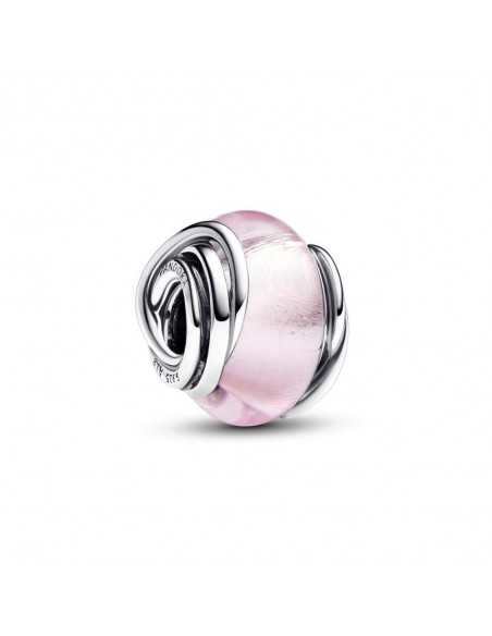 Charm Pandora Cristal de Murano Rosa Envuelto 793241c00