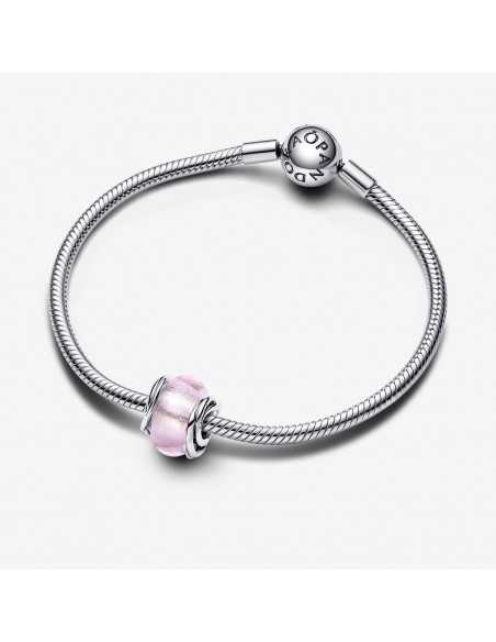 Charm Pandora Cristal de Murano Rosa Envuelto 793241c00