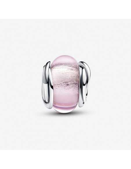 Charm Pandora Cristal de Murano Rosa Envuelto 793241c00