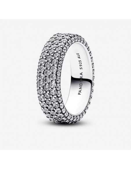 Anillo Pandora Fila Triple en Pavé 192634C01