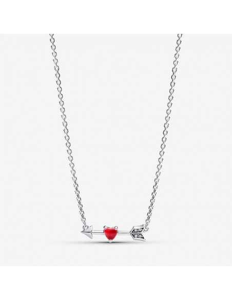 Collar Pandora Flecha y Corazón Cristal de Murano 393669C01