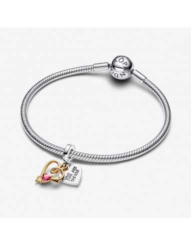 Charm Colgante Doble Corazón Grabable...